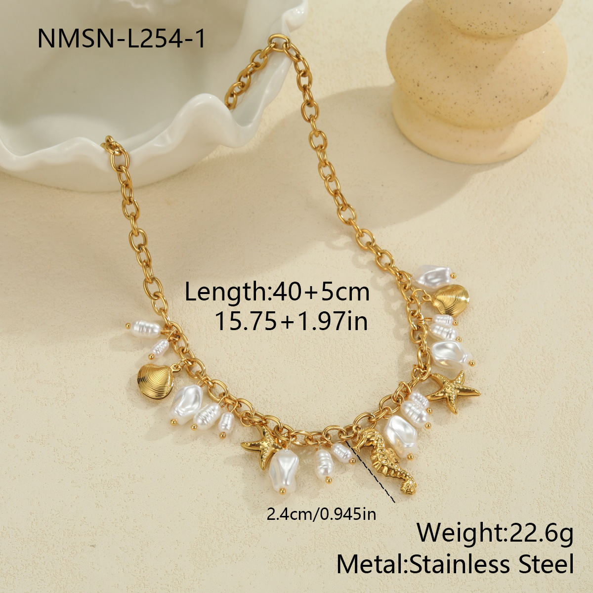 สร้อยคอจี้ฮิปโปแคมปัส NMSN-L254-1