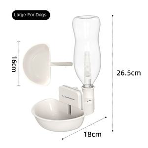 Distributeur d'eau à triple purification avec bassin d'eau visible flottant en plastique au charbon actif pour éviter les éclaboussures penchant en avant - Product Image 1