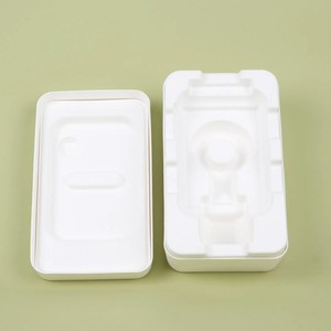Boîtes avec couvercle et base 100% recyclables, boîte en pulpe moulée, emballage compostable et durable - Product Image 5