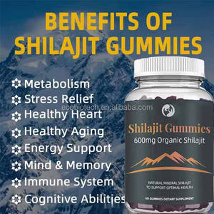 OEM Shilajit Gummies énergétiques de soutien à la mémoire cérébrale Gommes de Shilajit bio pur de l'Himalaya - Product Image 4