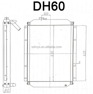 SK60 SK70 SK100 SK120 SK135 SK200 SK250 radiatore radiatore olio per escavatore Kobelco - Product Image 5