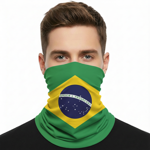 مجموعة منتجات المشجعين لكأس العالم <span class=keywords><strong>2026</strong></span> في البرازيل: أعلام بوليستر مقاومة للماء، عباءة، حقيبة برباط، عصابة رأس، غطاء وجه، كرة قدم - Product Image 3