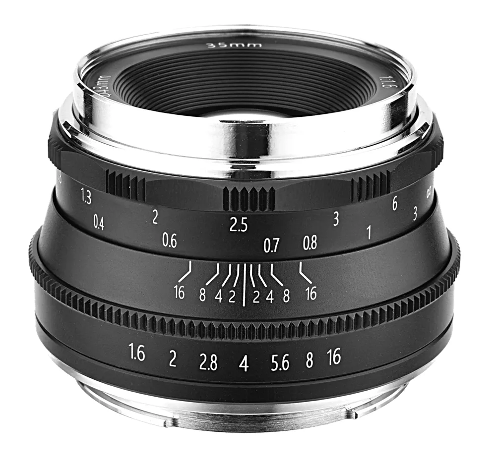Mirror Less Camera Lens 35mm F1.6 Half-Frame Slr Camera Lens