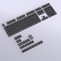 Stock Cross-Border Wholesale Black/White Transparent Keycaps OEM Direct Engraving Mini Full Set 132 Keys PC Mechanical Keycaps