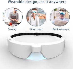 Blue <b>Light</b> Therapy Glasses with Wearable <b>Sensors</b> LED <b>Light</b> Source Portable Design & Blue <b>Light</b> Timer - Product Image 5