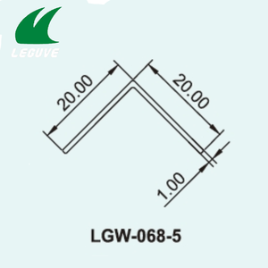 Profilé d'angle industriel en PVC à 90 degrés, extrudé, pour plâtre, carrelage, protection murale, protection de bord en plastique pour coins de mur - Product Image 4