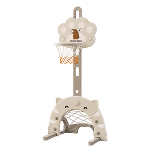 MIGO Bear Kids <span class=keywords><strong>Mini</strong></span> Basketball Goals Hoop Altura ajustable montado en la pared Sucker Plegable Cesta <span class=keywords><strong>de</strong></span> interior Soporte <span class=keywords><strong>de</strong></span> pelota Juguetes al aire libre - Product Image 1