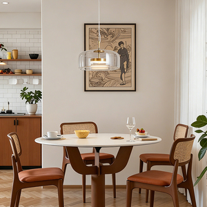 Copper Modern Hanging Glass Decor <b>Light</b> Pendant Lamp Fixture Restaurant <b>Dining</b> Room Home Glass <b>Light</b> Chandelier - Product Image 3