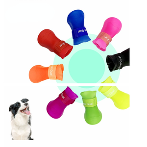 Bottes imperméables pour <span class=keywords><strong>pattes</strong></span> de <span class=keywords><strong>chien</strong></span> |   Chaussures antidérapantes en caoutchouc pour <span class=keywords><strong>chien</strong></span> pour la pluie, la <span class=keywords><strong>neige</strong></span> et la boue, chaussures protectrices pour animaux de compagnie - Product Image 1