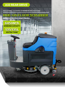 Gaoge Modèle <span class=keywords><strong>A32</strong></span> Machine à récurer les sols industriels Ride-On Haute qualité 1080MM 24V/650W 125/135L 165BAR Séchoir électrique à récurer - Product Image 5