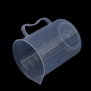 Laboratorium Exacte Schaal Pp Plastic 100Ml Maatbeker Met Ronde Voet