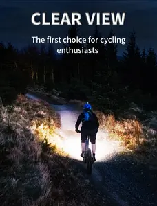 Xe Đạp Xe Đạp ánh sáng 2 * T6 500 lumens lumen độ sáng cao đa chức năng Road MTB đi xe đạp an toàn đèn phía trước