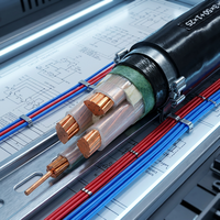 Cable de Alimentación de Cobre Armado con Alambre de Acero YJV XLPE PVC 0.6/1kV para Suministro Eléctrico en Plantas de Procesamiento de Petróleo, Gas y Petroquímicos