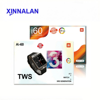 Montres de sport pour couple de haute qualité, écouteurs TWS pour hommes et femmes, combo montre connectée tendance Ai-60