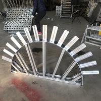 2025 Happiness 2 Zoll 19 Schuss Doppelschicht Halbmond Aluminium Feuerwerksmuschel Mörsergestelle