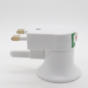 GU10 To E12 Light Bulb Adapter - 2-Pack White Metal Converters For LED & CFL Fixtures