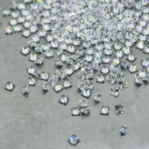 Princess Cut Square Zircon Cubic Zirconia Gemstone For Jewelry Making Synthetic Lab Created Color Play <b>Fire</b> Effect - Product Image 2