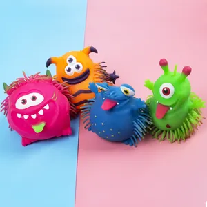 2024 gran oferta promocional TPR lindo niños Big Alien Fidget juguetes sensoriales One Eye Monster Puffer Ball juguetes alivio del estrés Juguetes