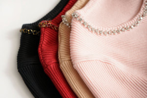 Gaun Midi Putri Duyung Elegan Baru, Model Slimming, Kerah O, Lengan Panjang, Rajutan Berhias Manik-Manik, Model A-Line, Gaya Kasual Polos untuk Musim Gugur - Product Image 4