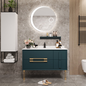 Armoire <span class=keywords><strong>de</strong></span> rangement blanche ou noire pour <span class=keywords><strong>salle</strong></span> <span class=keywords><strong>de</strong></span> <span class=keywords><strong>bain</strong></span>, lavabo sur pied, 1 pièce - Product Image 5