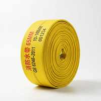 Tuyau d'incendie plat flexible en PVC-U jaune haute pression 20 bars, 65 mm (2,5 pouces), durable, conforme à la norme GB/T 6246-2020