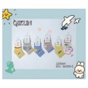 100% coton bébé chaussettes pour garçons taille 0-1 respirant tricoté décontracté équipage infantile enfant taille avec Animal Logo imprimé pour le printemps - Product Image 1