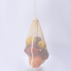 Sac de rangement d'été pour fruits et légumes frais, en coton maillé à mailles larges, écologique et portable, idéal pour les supermarchés (vente en gros) - Product Image 4