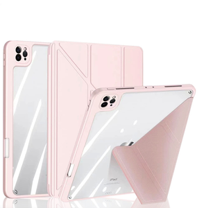 เคสแท็บเล็ตอะคริลิกใสแบบพับได้รูปตัว Y สำหรับ <span class=keywords><strong>iPad</strong></span> <span class=keywords><strong>Pro</strong></span> <span class=keywords><strong>11</strong></span> นิ้ว พร้อมช่องใส่ปากกาในตัว ตั้งได้ทั้งแนวตั้งและแนวนอน เคสแท็บเล็ตแบบ <span class=keywords><strong>Smart</strong></span> <span class=keywords><strong>Folio</strong></span> - Product Image 3