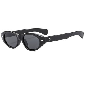 Gafas de sol tipo ojo de gato para mujer UV400 con montura completa, protección solar a la moda, montura verde - Product Image 3