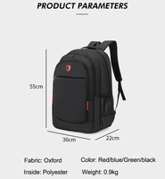 Vente en gros Oxford 17 pouces Mallette de rangement pour ordinateur portable professionnel Sac à bandoulière Sac à dos pour hommes Sac d'ordinateur de voyage personnalisé Sac à dos pour ordinateur portable masculin