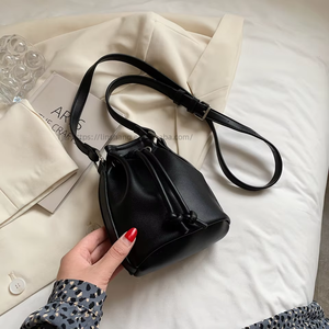 New Casual Mini Ladies Hand Bags Female PU Leather <b>Small</b> Single Shoulder Crossbody Bag <b>Bucket</b> Leather Bag Tanjing - Product Image 5