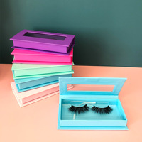 Étui à cils multicolore personnalisé de haute qualité fenêtre rectangulaire en PVC nouvelle couleur spéciale nouvel étui à eyeliner magnétique pour ongles