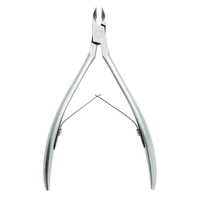 Coupe-cuticules professionnels en acier inoxydable, manche semi-courbé, ciseaux pour peaux mortes, coupe-ongles, outil de beauté pour nail art