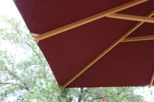 Paraguas cuadrado redondo blanco de gran tamaño para <span class=keywords><strong>patio</strong></span>, sombrilla para el sol con poste central, sombrilla para <span class=keywords><strong>patio</strong></span> al aire libre, - Product Image 3