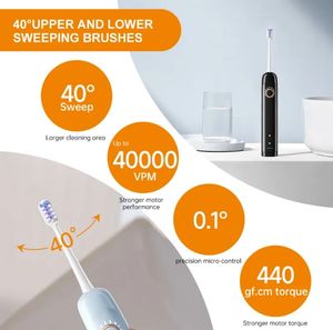 Best Seller adulto Kit per la pulizia orale ricaricabile IPX7 denti elettrici pulisci tartaro raschietto spazzolino ultrasonico per il calcolo - Product Image 4