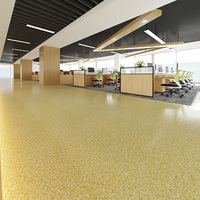 Rouleau de tapis de sol en PVC pour intérieur, résistant à l'usure, imperméable, antidérapant, pose directe sur le sol en ciment