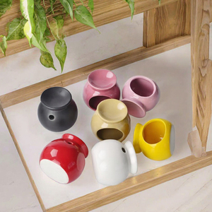 Ceramic <b>Incense</b> <b>Burner</b> Aromatic Mini Essential Oil Diffuser Colorful Round Shape All-Season Aromatherapy Holder - Product Image 3