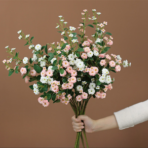 Simulazione fiore rosa Bouquet da salotto decorazione floreale fiori finti fiori composizione rosa Multiflora - Product Image 3