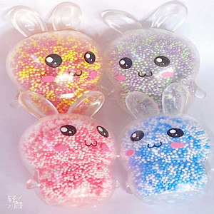 Mini <b>Squishy</b> Toys Bunny Squeeze Stress Relief Toy for Party Favors Funny Balls Fidget Toy for Kids - Product Image 2