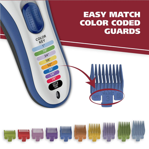 Pour tondeuse à cheveux sans fil rechargeable <span class=keywords><strong>Wahl</strong></span> Color Pro, avec peignes de guidage faciles à identifier par couleur, modèle 9649P, pour hommes et femmes - Product Image 4