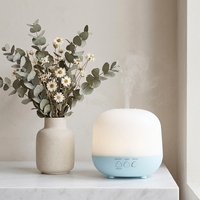 Diffuseur de parfum portable, diffuseur d'huiles essentielles, humidificateur d'air, lumière LED, diffuseur d'arômes ultrasonique