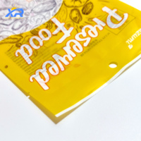 Eco-vriendelijke hitteverzegelbare plastic Mylar verpakkingszakken voor voedsel met transparant venster, driezijdig verzegeld en hersluitbaar voor snacks