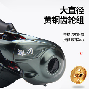 Carrete de Pesca Guangwei Fun Blade, Aleación de Aluminio, 11+1 Rodamientos, Carrete para Pesca de Cabeza de Serpiente - Product Image 4