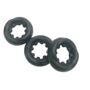 Buena calidad pene reutilizable silicona juguetes sexuales más fuertes pene anillos para hombres retraso eyaculación hombres estimular pene - Product Image 5