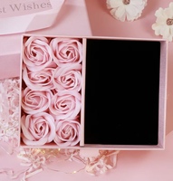 Boîte à collier Novirassine pour la Saint-Valentin, boîte à bijoux en forme de rose, cadeau pour femme, maman, petite amie, cadeau pour la fête des mères