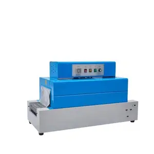 BS260 shrink film machine/heat shrink box packing machine shrink tunnel packing wrapping machine for small boxes film skin