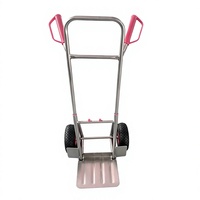 Chariot pliable en acier robuste avec poignée télescopique, 2 roues, capacité de charge de 100 kg