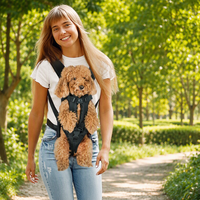 Sac de transport frontal pour petits chiens et chats, sac de poitrine style étreinte, imperméable et réglable, 5 tailles, 7 couleurs, OEM personnalisé