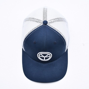 High Quality Brand Styles 3d Embroidered 112 Trucker Cap Custom 6 Panel Blue <b>White</b> Richardson Mesh Trucker Hats - Product Image 5