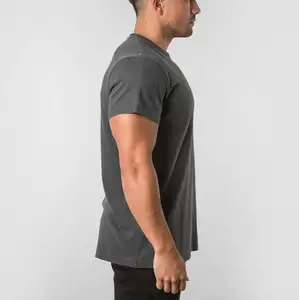 MS-2957 Hot Groothandel Mannen T-shirt Sport Afdrukken Merk Kleding